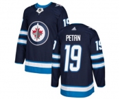 Adidas Winnipeg Jets #19 Nic Petan Authentic Navy Blue Home NHL Jersey