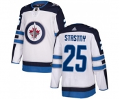 Adidas Winnipeg Jets #25 Paul Stastny Authentic White Away NHL Jersey