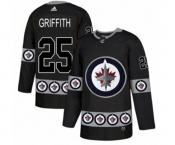 Adidas Winnipeg Jets #25 Seth Griffith Authentic Black Team Logo Fashion NHL Jersey