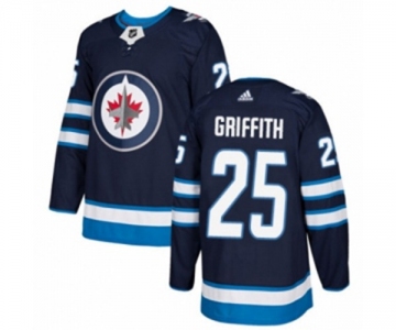 Adidas Winnipeg Jets #25 Seth Griffith Authentic Navy Blue Home NHL Jersey