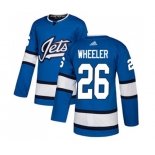 Adidas Winnipeg Jets #26 Blake Wheeler Authentic Blue Alternate NHL Jersey