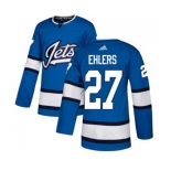 Adidas Winnipeg Jets #27 Nikolaj Ehlers Authentic Blue Alternate NHL Jersey