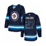 Adidas Winnipeg Jets #27 Nikolaj Ehlers Authentic Navy Blue Drift Fashion NHL Jersey