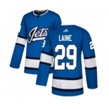 Adidas Winnipeg Jets #29 Patrik Laine Authentic Blue Alternate NHL Jersey