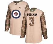 Adidas Winnipeg Jets #3 Tucker Poolman Authentic Camo Veterans Day Practice NHL Jersey