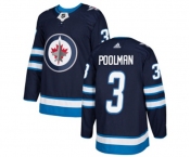 Adidas Winnipeg Jets #3 Tucker Poolman Authentic Navy Blue Home NHL Jersey