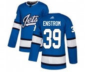 Adidas Winnipeg Jets #39 Tobias Enstrom Authentic Blue Alternate NHL Jersey