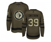 Adidas Winnipeg Jets #39 Tobias Enstrom Green Salute to Service Stitched NHL Jersey