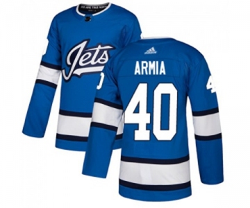 Adidas Winnipeg Jets #40 Joel Armia Authentic Blue Alternate NHL Jersey