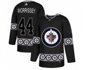 Adidas Winnipeg Jets #44 Josh Morrissey Authentic Black Team Logo Fashion NHL Jersey