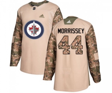 Adidas Winnipeg Jets #44 Josh Morrissey Authentic Camo Veterans Day Practice NHL Jersey