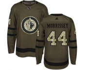 Adidas Winnipeg Jets #44 Josh Morrissey Authentic Green Salute to Service NHL Jersey