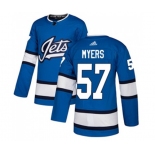 Adidas Winnipeg Jets #57 Tyler Myers Authentic Blue Alternate NHL Jersey