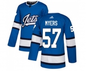 Adidas Winnipeg Jets #57 Tyler Myers Authentic Blue Alternate NHL Jersey