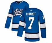 Adidas Winnipeg Jets #7 Ben Chiarot Authentic Blue Alternate NHL Jersey