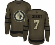 Adidas Winnipeg Jets #7 Ben Chiarot Authentic Green Salute to Service NHL Jersey