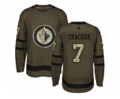 Adidas Winnipeg Jets #7 Keith Tkachuk Green Salute to Service Stitched NHL Jersey