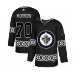 Adidas Winnipeg Jets #70 Joe Morrow Authentic Black Team Logo Fashion NHL Jersey