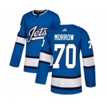 Adidas Winnipeg Jets #70 Joe Morrow Authentic Blue Alternate NHL Jersey