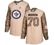 Adidas Winnipeg Jets #70 Joe Morrow Authentic Camo Veterans Day Practice NHL Jersey