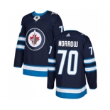 Adidas Winnipeg Jets #70 Joe Morrow Authentic Navy Blue Home NHL Jersey