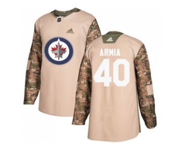 Men Adidas Winnipeg Jets #40 Joel Armia Camo Authentic 2017 Veterans Day Stitched NHL Jersey