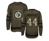 Men Adidas Winnipeg Jets #44 Josh Morrissey Green Salute to Service Stitched NHL Jersey