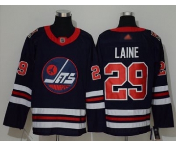 Men's Jets #29 Patrik Laine Navy Blue Authentic 2019 Heritage Classic Stitched Hockey Jersey