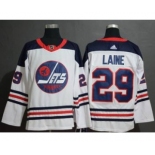 Men's Jets #29 Patrik Laine White Heritage Stitched Hockey Jersey