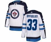 Men's Jets #33 Dustin Byfuglien White Road Stitched Hockey Jersey