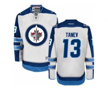 Men's Reebok Winnipeg Jets #13 Brandon Tanev Authentic White Away NHL Jersey