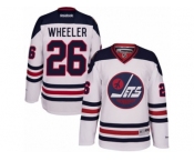 Men's Reebok Winnipeg Jets #26 Blake Wheeler Authentic White 2016 Heritage Classic NHL Jersey