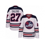 Men's Reebok Winnipeg Jets #27 Nikolaj Ehlers Authentic White 2016 Heritage Classic NHL Jersey