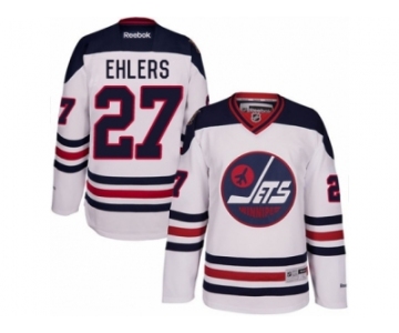 Men's Reebok Winnipeg Jets #27 Nikolaj Ehlers Authentic White 2016 Heritage Classic NHL Jersey