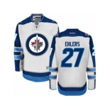 Men's Reebok Winnipeg Jets #27 Nikolaj Ehlers Authentic White Away NHL Jersey