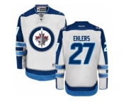 Men's Reebok Winnipeg Jets #27 Nikolaj Ehlers Authentic White Away NHL Jersey