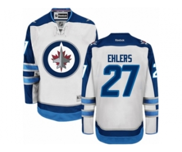 Men's Reebok Winnipeg Jets #27 Nikolaj Ehlers Authentic White Away NHL Jersey