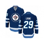 Men's Reebok Winnipeg Jets #29 Patrik Laine Authentic Navy Blue Home NHL Jersey