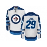 Men's Reebok Winnipeg Jets #29 Patrik Laine Authentic White Away NHL Jersey