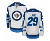 Men's Reebok Winnipeg Jets #29 Patrik Laine Authentic White Away NHL Jersey