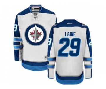 Men's Reebok Winnipeg Jets #29 Patrik Laine Authentic White Away NHL Jersey