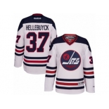 Men's Reebok Winnipeg Jets #37 Connor Hellebuyck Authentic White 2016 Heritage Classic NHL Jersey