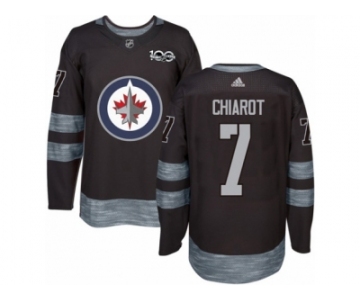 Men's Reebok Winnipeg Jets #7 Ben Chiarot Authentic Black 1917-2017 100th Anniversary NHL Jersey