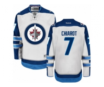 Men's Reebok Winnipeg Jets #7 Ben Chiarot Authentic White Away NHL Jersey