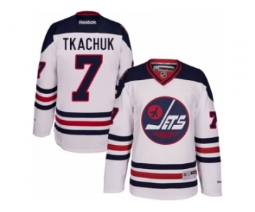 Men's Reebok Winnipeg Jets #7 Keith Tkachuk Authentic White 2016 Heritage Classic NHL Jersey