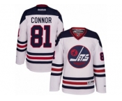 Men's Reebok Winnipeg Jets #81 Kyle Connor Authentic White 2016 Heritage Classic NHL Jersey