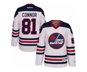 Men's Reebok Winnipeg Jets #81 Kyle Connor Authentic White 2016 Heritage Classic NHL Jersey