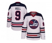 Men's Reebok Winnipeg Jets #9 Bobby Hull Authentic White 2016 Heritage Classic NHL Jersey