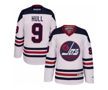 Men's Reebok Winnipeg Jets #9 Bobby Hull Authentic White 2016 Heritage Classic NHL Jersey