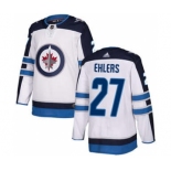 Men's Winnipeg Jets #27 Nikolaj Ehlers White Road Stitched Hockey Jersey